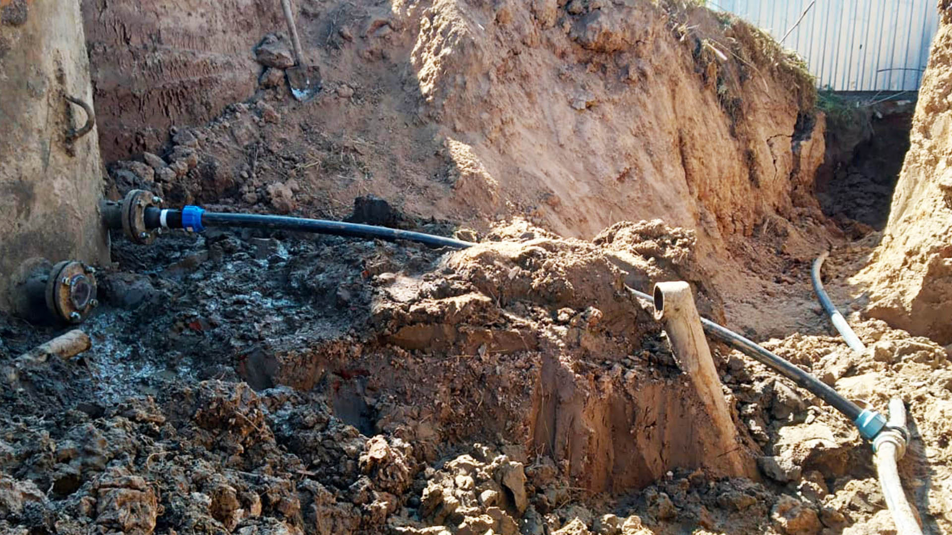 Ремонт водопроводных сетей, д.Булдаково, д.Поспелиха, д.Лапшанга, д.Зверниха