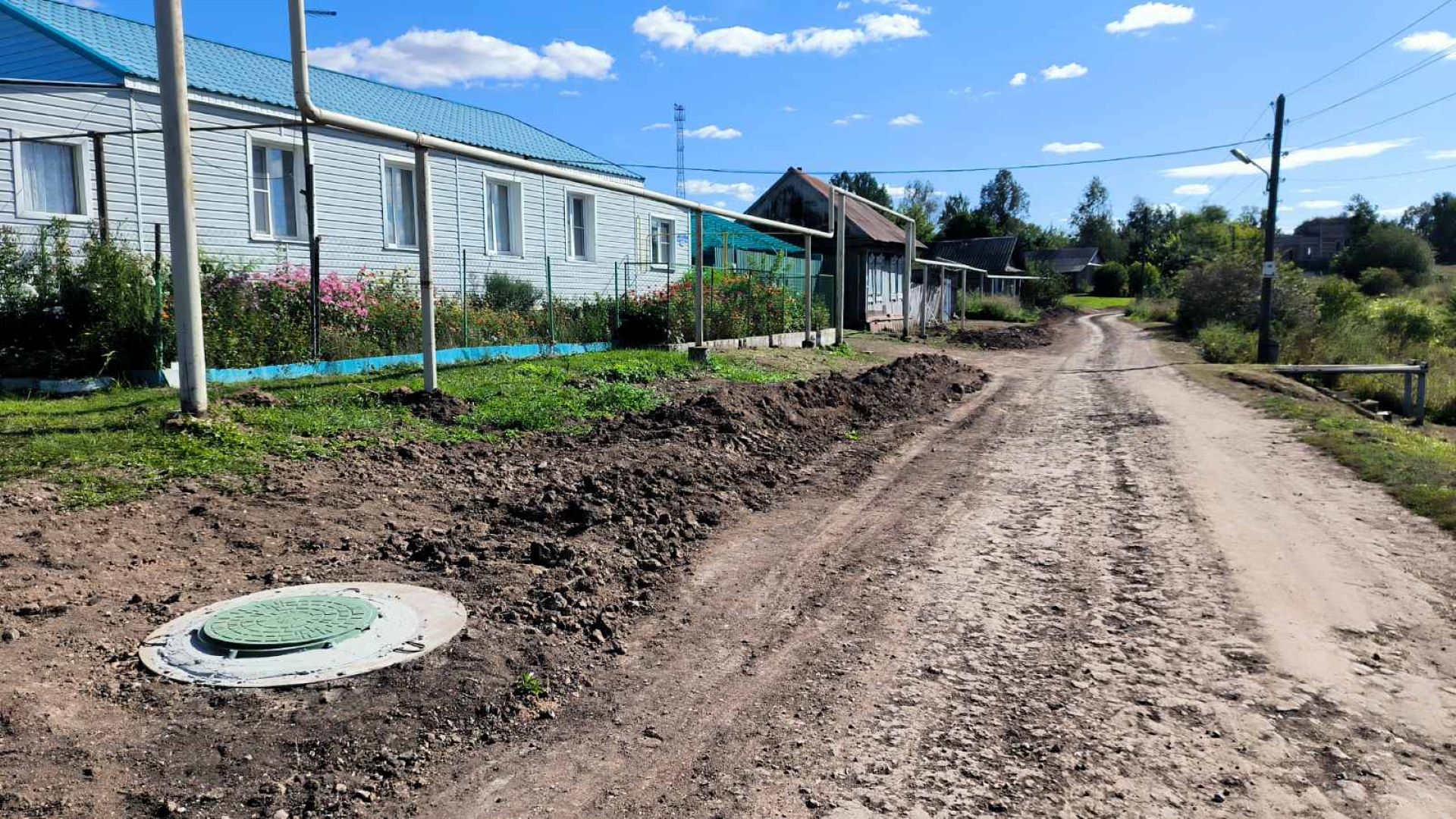 Ремонт водопровода с.Сунеево  от водонапорной башни до ул.Центральная д.34а