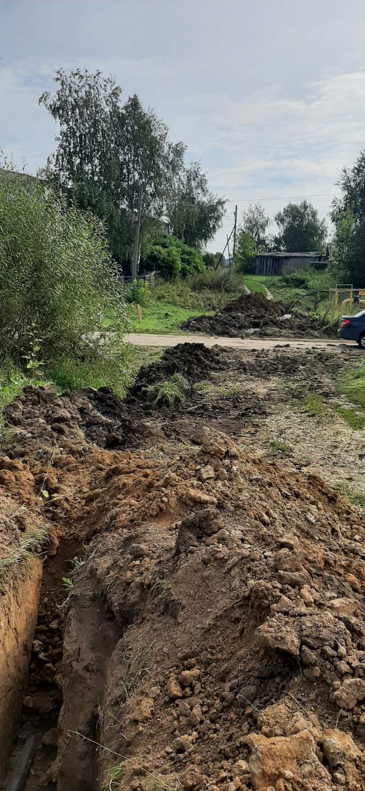 Замена водопроводных сетей в с.Большое Мамлеево