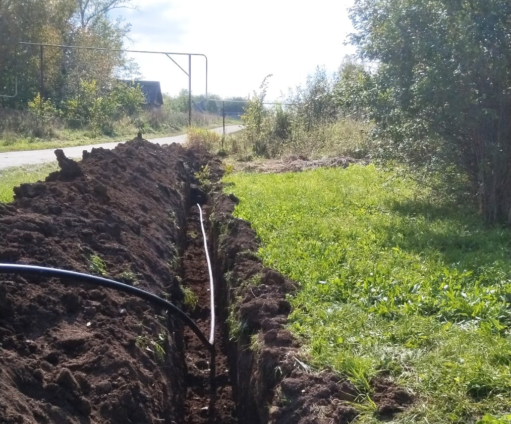 Замена водопроводных сетей в с.Салдаманово