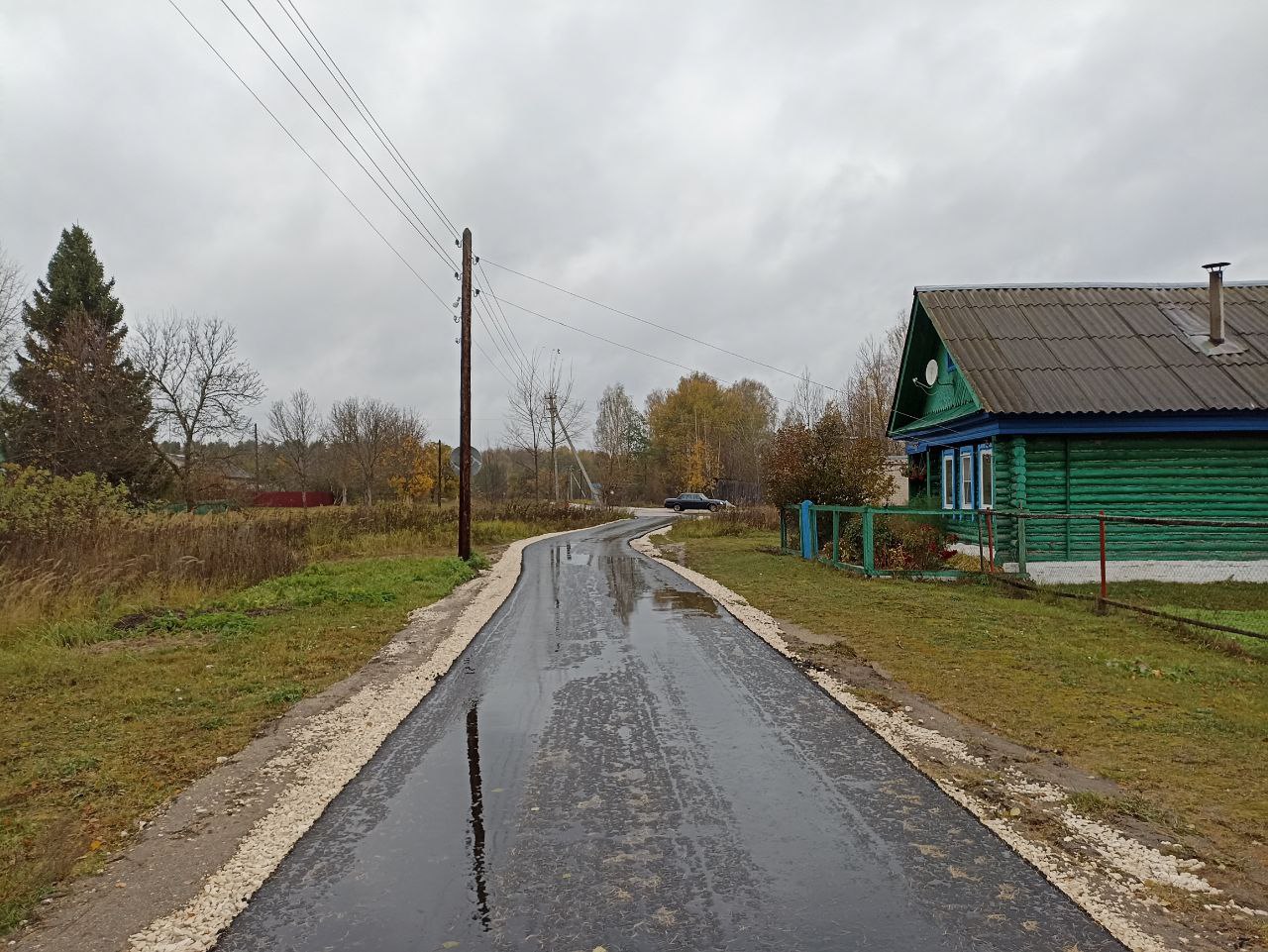 Ремонт участка дорогипо ул. Центральная в д. Железово фото до