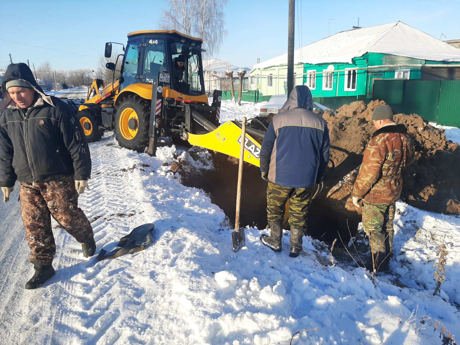 Ремонт водопроводных сетей в с. Пашутино, с. Писарево, д. Кузгородь