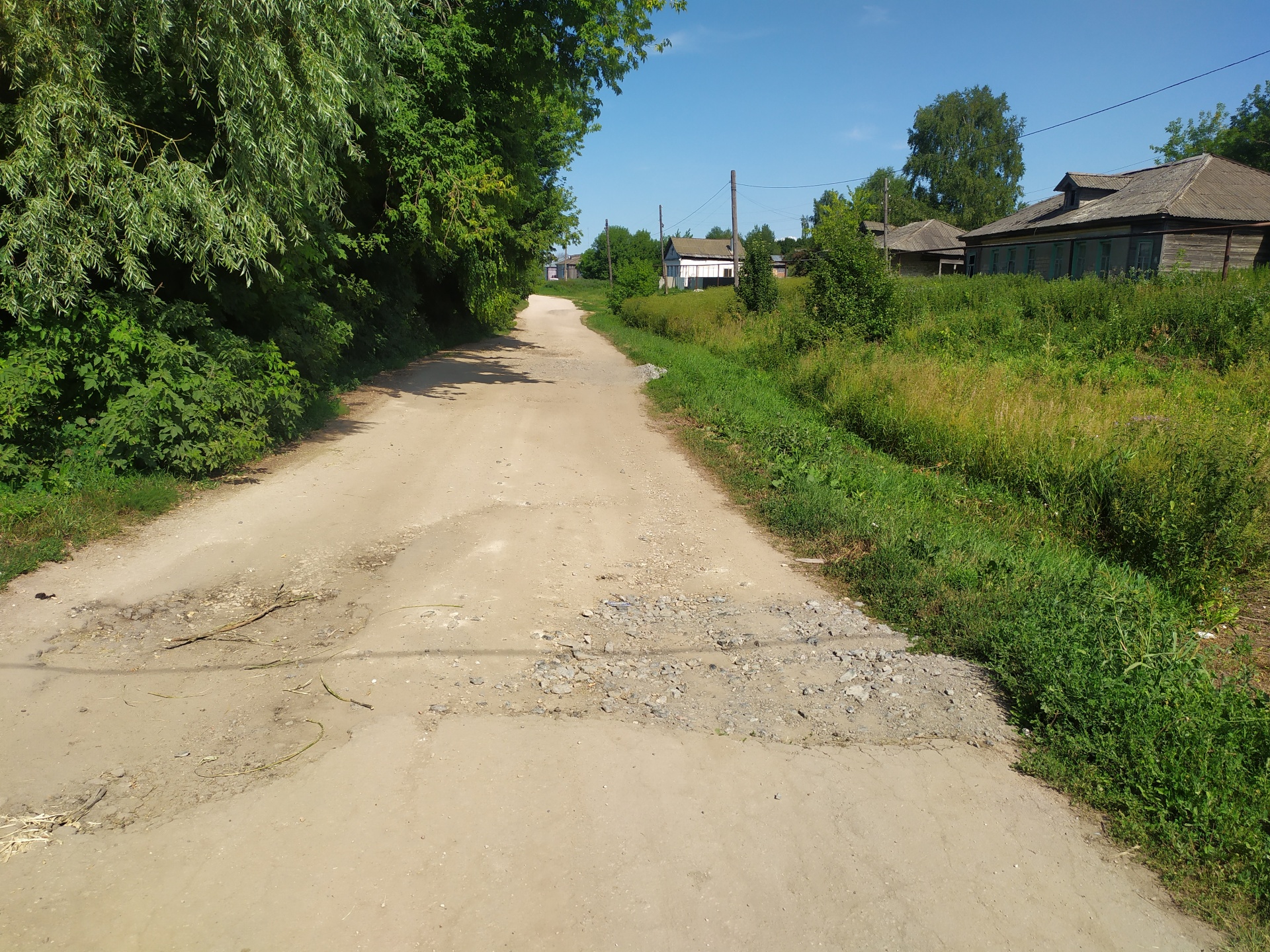 Ремонт участка автомобильной дороги местного значения в с. Кетрось ул. Заовражная 1Д Бутурлинского муниципального округа Нижегородской области