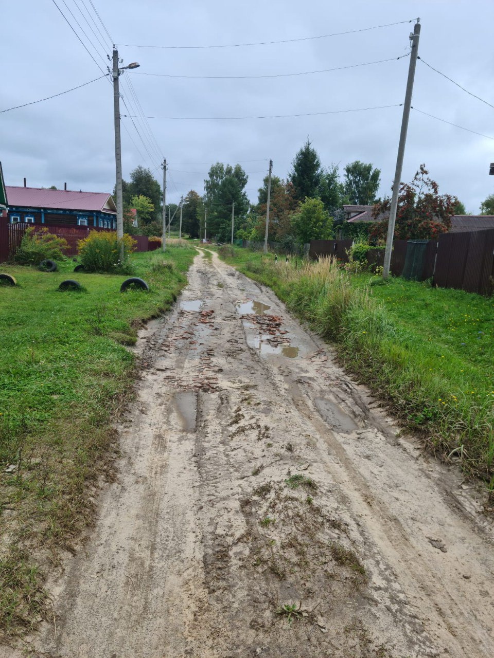 Ремонт автомобильной дороги в д. Щёлково, Павловского МО, Нижегородской области,  от д. 74 в сторону дома 30