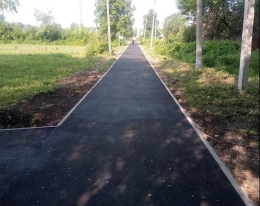 Реализована инициатива по благоустройству пешеходной зоны по улице Спортивная в рабочем поселке Большое Мурашкино