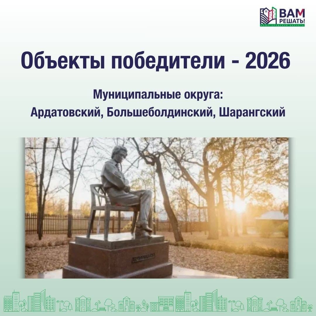 Победители — 2026.  Муниципальные округа: Ардатовский, Большеболдинский, Шарангский.