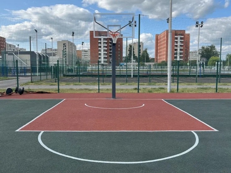 Реализована инициатива по ремонту площадок для игры в баскетбол МБУДО «Спортивная школа «Икар» в городе Саров