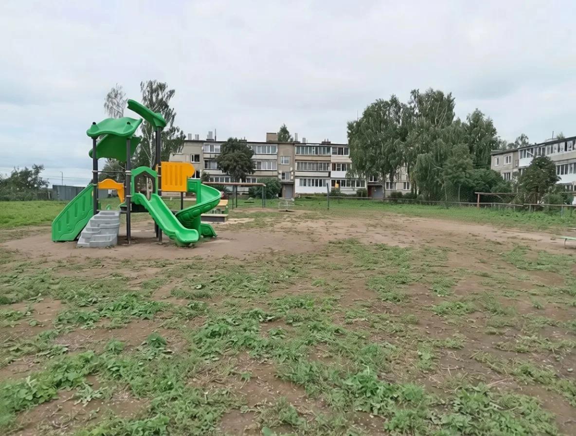Благоустройство территории детской спортивной площадки с. Леньково  Лысковского муниципального округа Нижегородской области