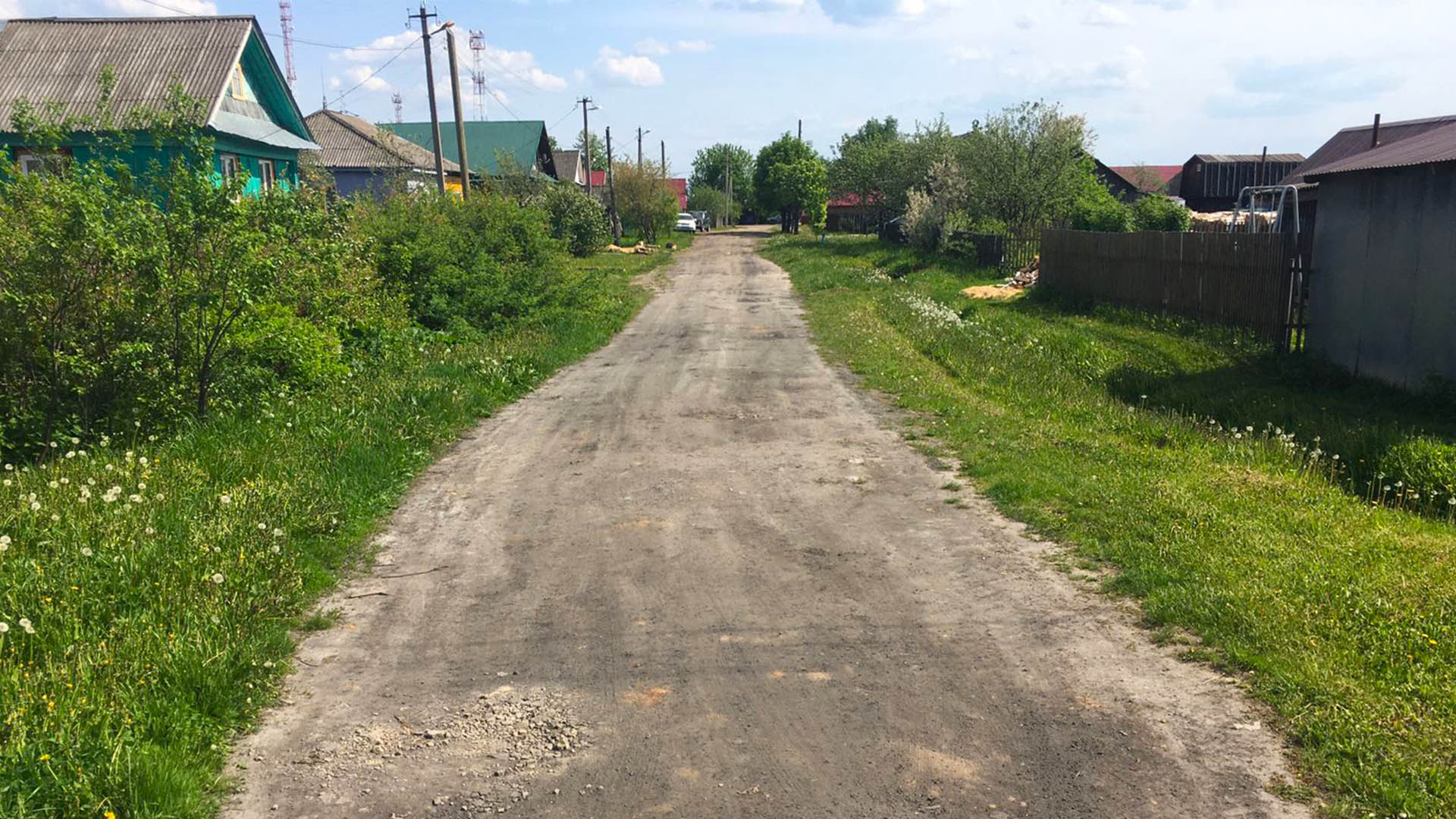 Ремонт участков дорог по ул.Северная, ул.Малая Глинная, р.п.Шаранга