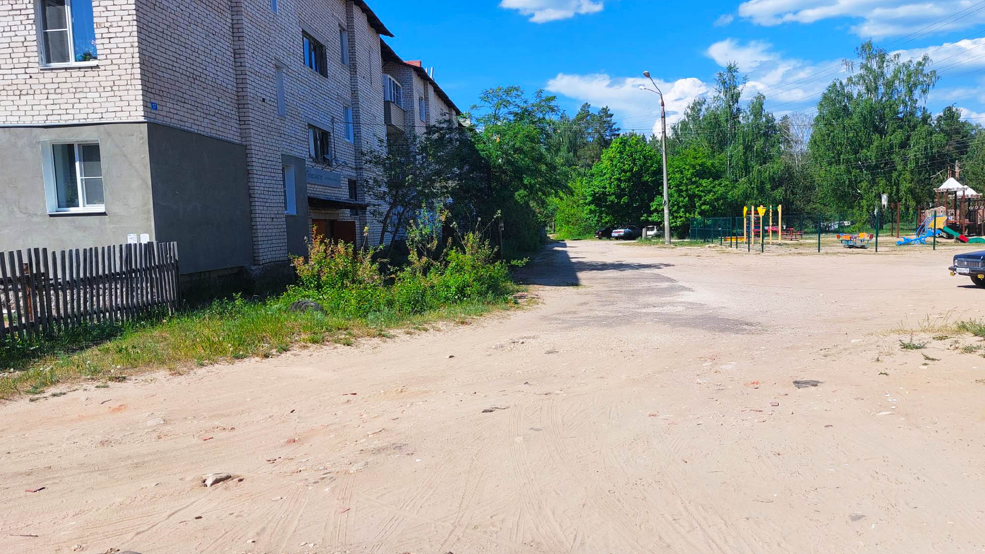 Ремонт участка дороги по ул.Октябрьская, с.п.Чистое Борское