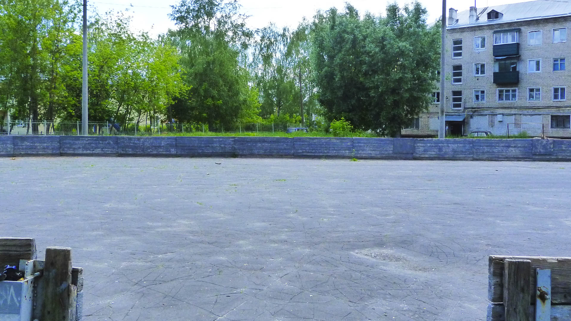 Устройство всесезонного спортивного корта с благоустройством прилегающей территории по ул.Бутова, д.128/1, г.Кулебаки