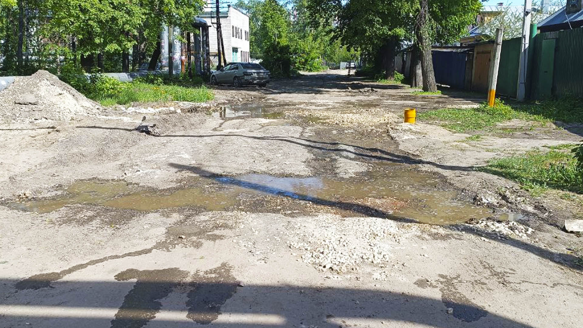 Ремонт дороги "Геройская", г.Н.Новгород