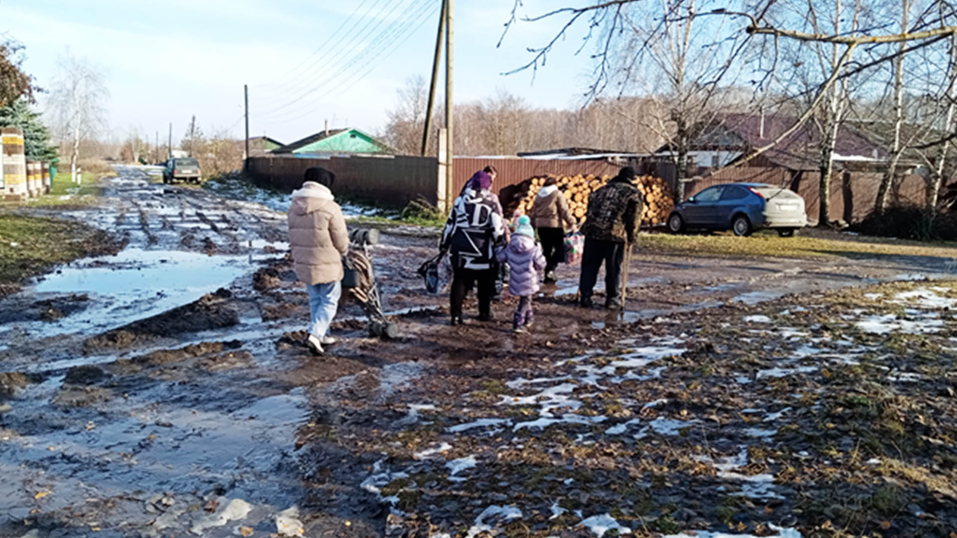 Ремонт дороги, д.Замятино