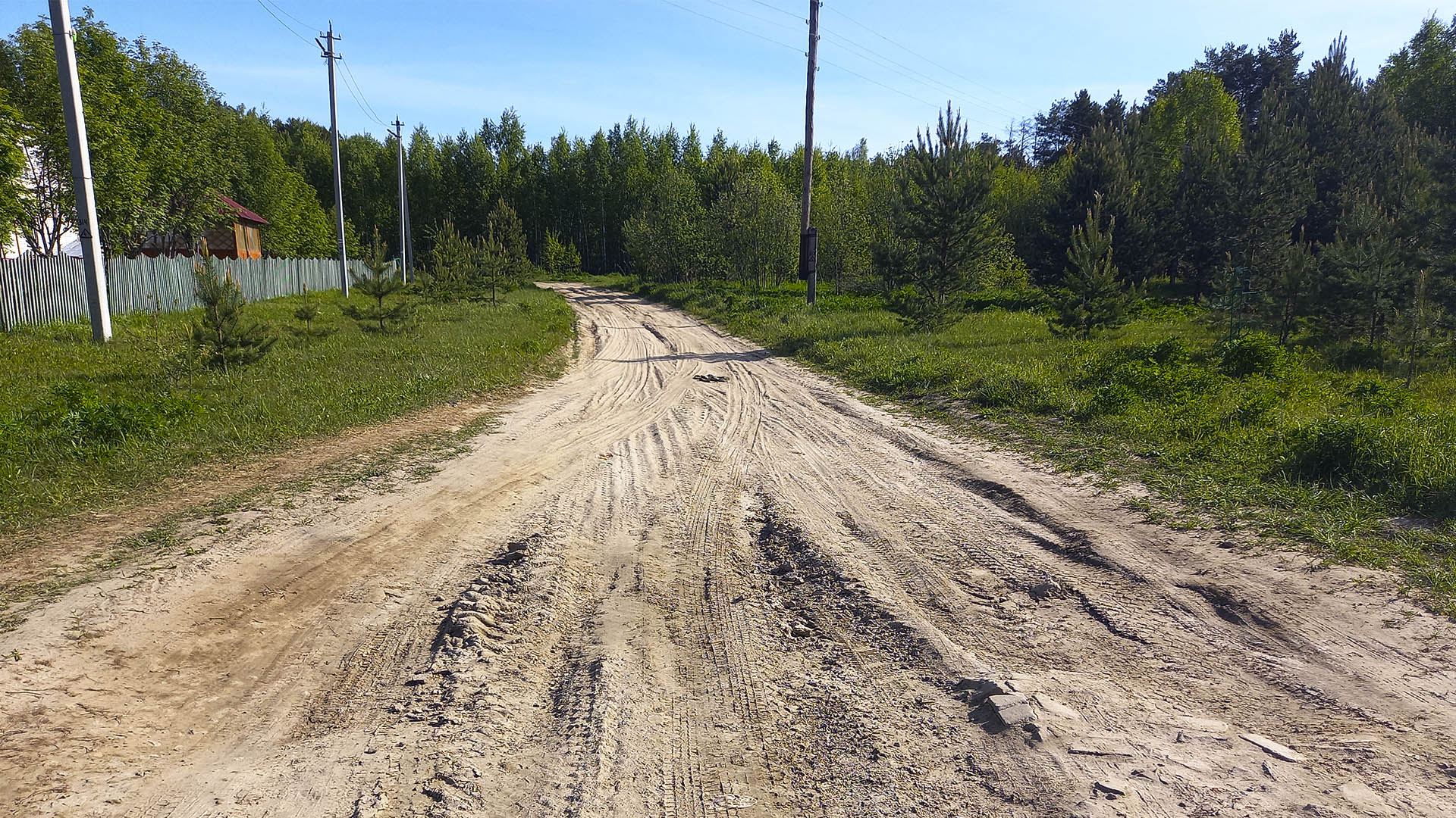 Ремонт дороги, подъезд к д.Глибино