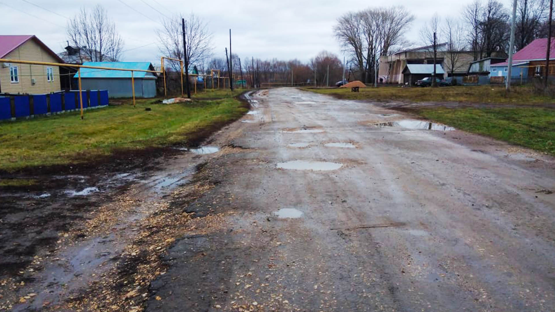 Ремонт дорог по ул.Школьная, ул.Центральная, с.Маресево