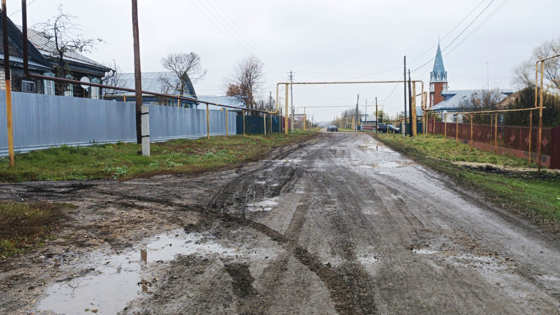 Ремонт дороги по ул.Октябрьская, с.Ключищи