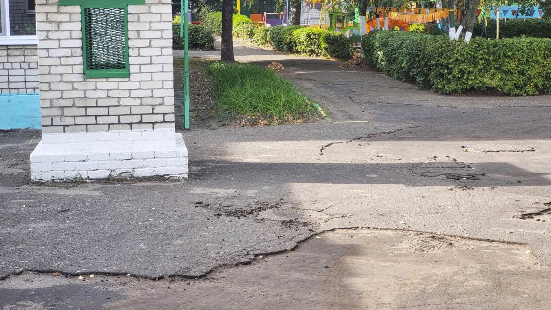 Ремонт асфальтового покрытия на территории МАДОУ «Детский сад №62», г.Нижний Новгород