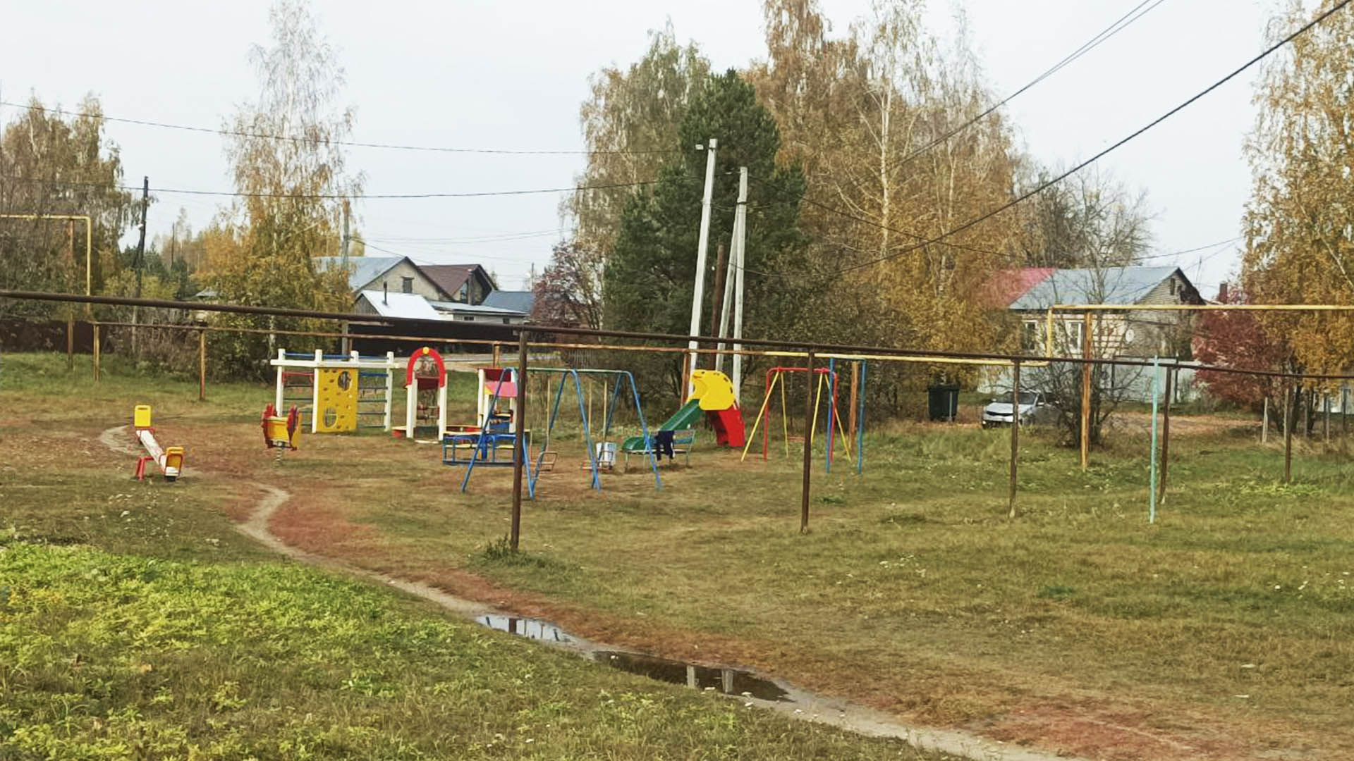 Установка детского спортивного игрового оборудования, с.Каменищи